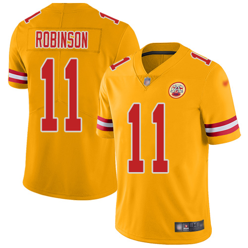 Youth Kansas City Chiefs #11 Robinson Demarcus Limited Gold Inverted Legend Football Nike NFL Jersey->youth nfl jersey->Youth Jersey